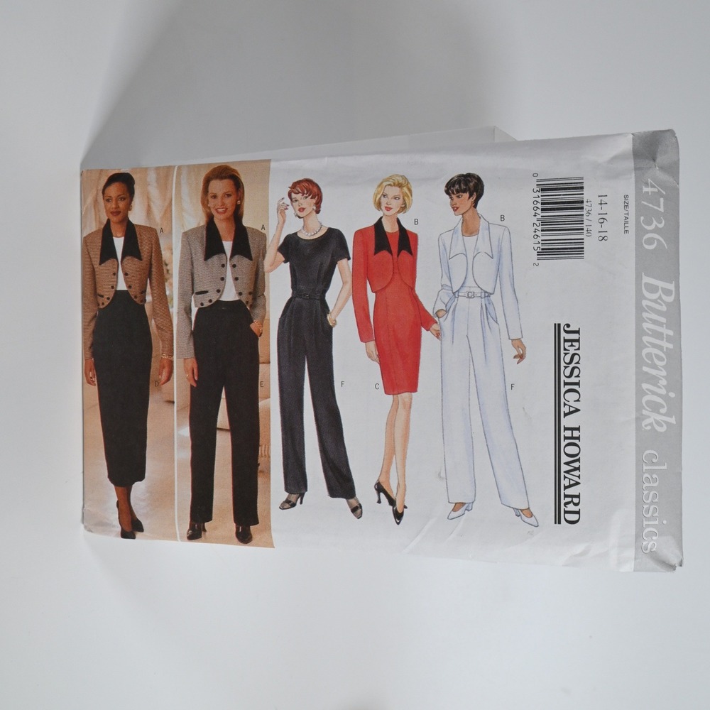 Butterick Sewing Pattern 4736 Jessica Howard Misses 14-16-18 Uncut FF